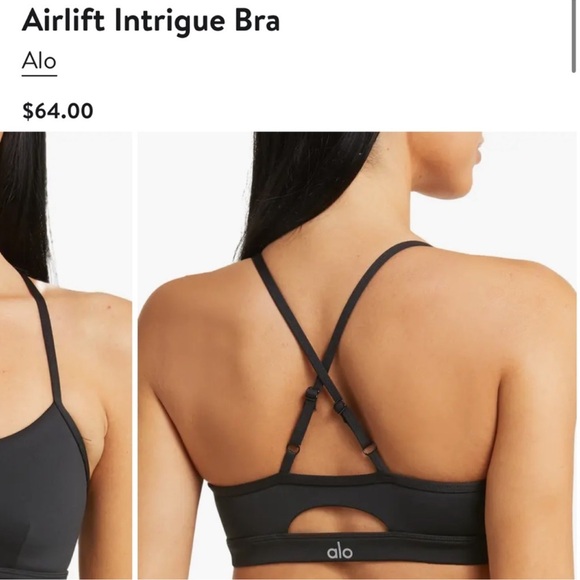 NWOT Alo Yoga Airlift Intrigue Bra in Dark Blue Size XS - Picture 3 of 11